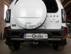 Фаркоп оцинкованный Galia L028C для Lada Niva Travel 2021-, Chevrolet Niva 2123 2008-2020, Lada Niva 2020-2021(паспорт и сертификат в комплекте)(без электрики)