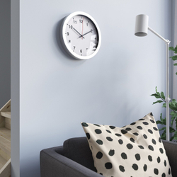 IKEA TJALLA  (ИКЕА ТЙАЛЛА)  -  Настенные часы, серебро, 28 см
