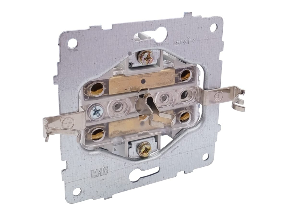 Розетка 2 местная OVIVO GRANO 16А с/з черный металлик 400-170300-907