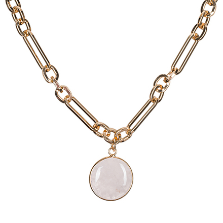 Колье Fiore Luna ROSE QUARTZ LN5149 R/G