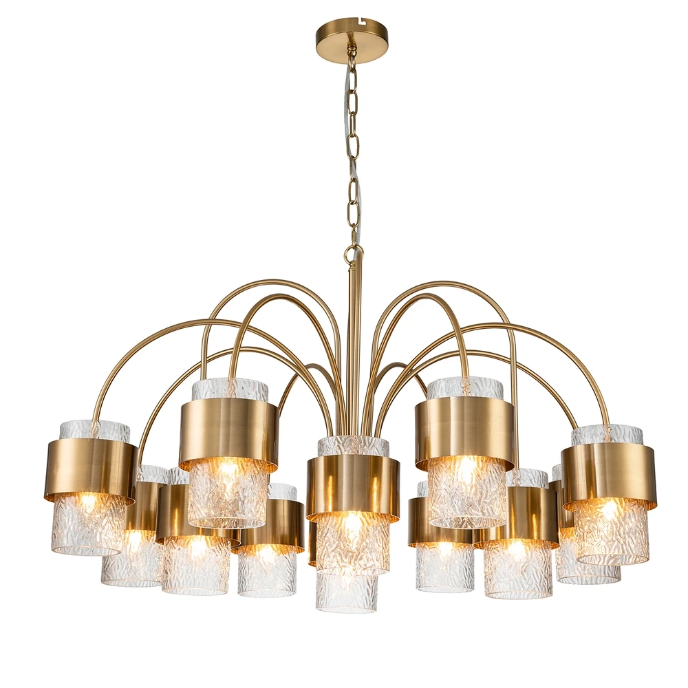 Подвесная люстра Indigo ELEGANZA 12019/A/12P Brass V000324