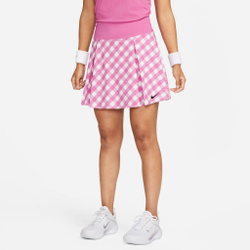 Женская теннисная юбка Nike Dri-Fit Club Regular Printed Skirt Women - Pink, White