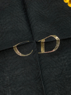Платок чёрный с цепями Christian Dior