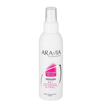 Лосьон 2 в 1 против вросших волос и для замедления роста волос Aravia Professional с фруктовыми кислотами 150мл