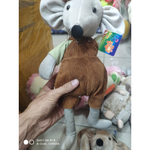 Мягкая игрушка "Мышонок в модном комбинезоне" 25см