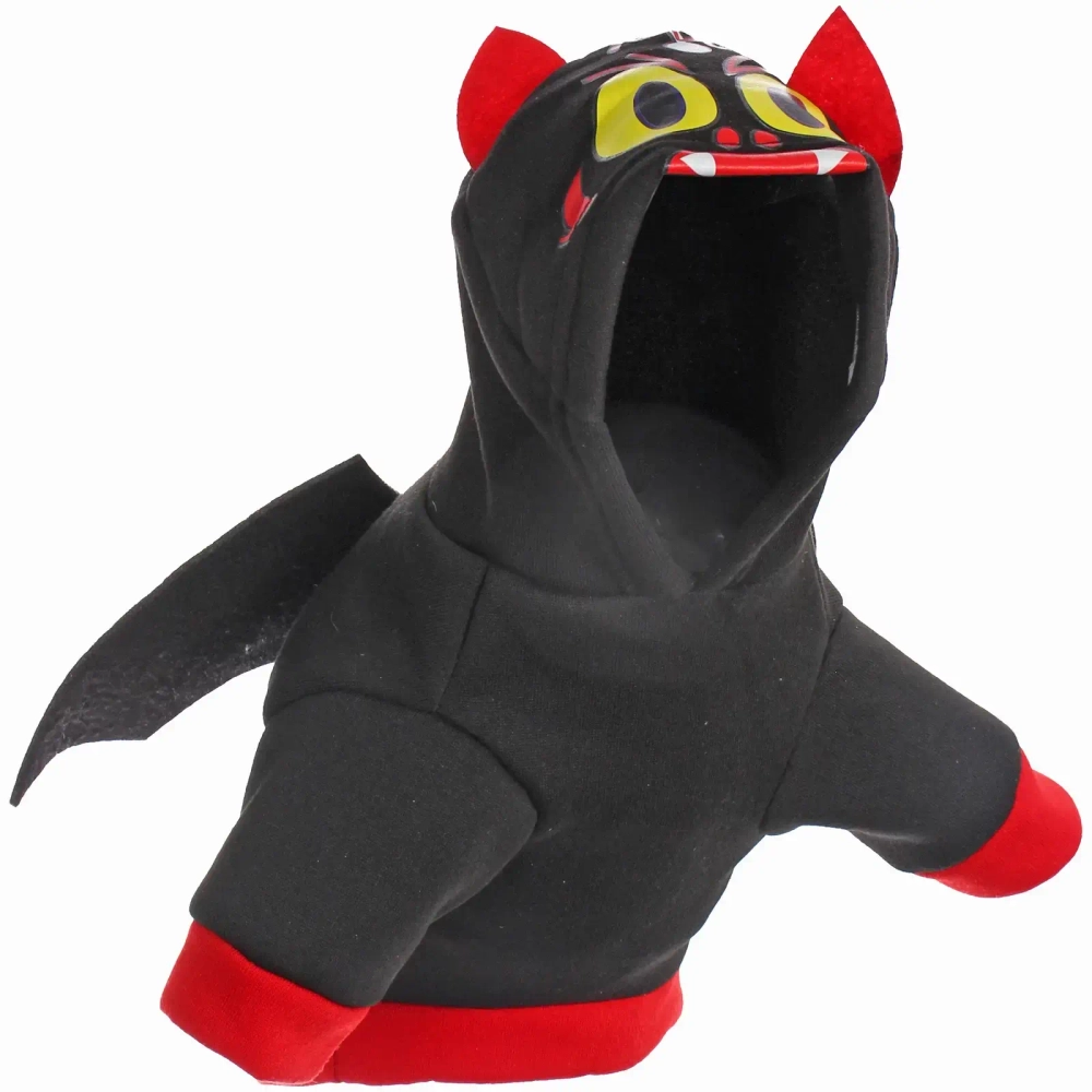 Кофта - толстовка с капюшоном для собак мелких пород «Летучая мышь», размер L (45*35*26см)