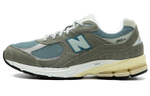 The new New Balance NB 2002R retro anti-fur fabric two-layer suede non-slip, wear-resistant, breathable, lightweight, low-cut casual running shoes for men and women with the same gray-green