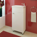 Тумба "Cleo 40" в комплекте с умывальником "COMO 40" (белый)