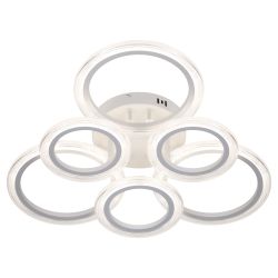 Светильник потолочный светодиодный ЭРА Модерн Ring CLL-1-90W 3K-6,5K RC WH с ДУ белый | Светильники SPB-6 с ДУ