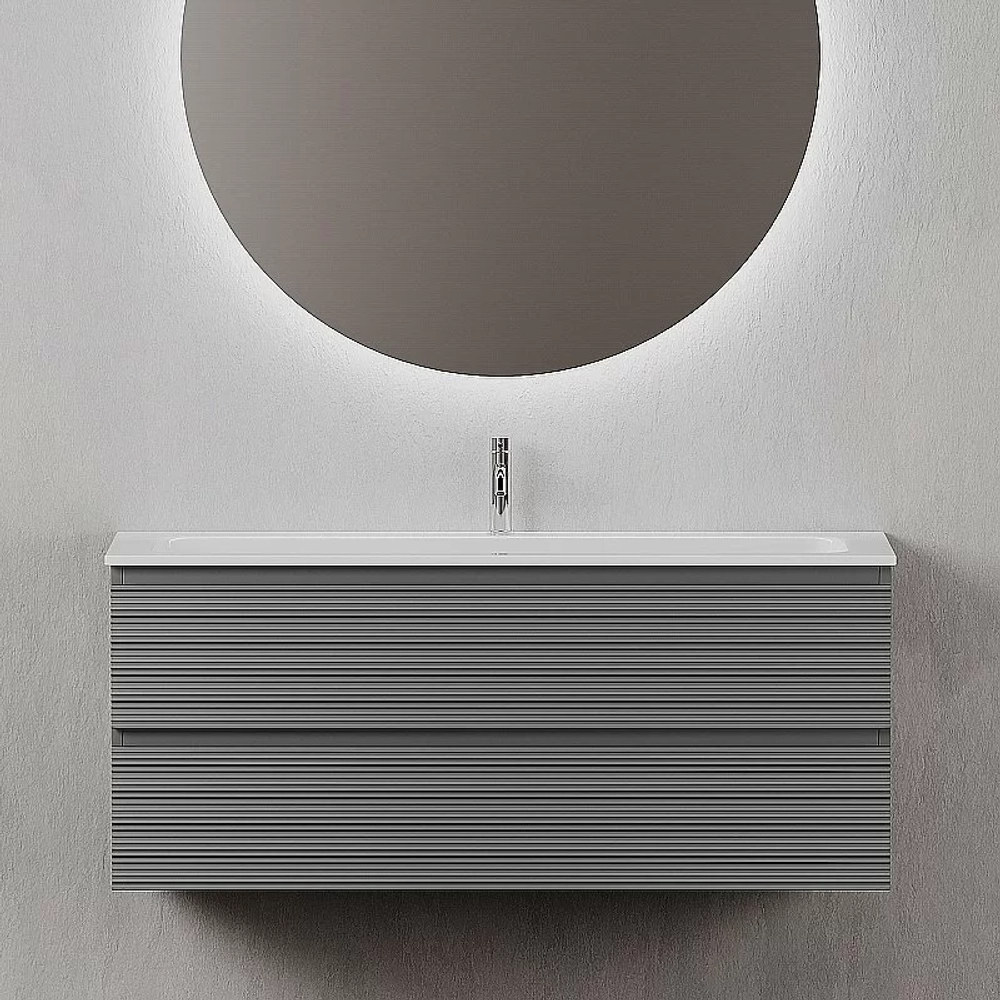 Тумба с раковиной Sancos Folk 120 FL120GS Grey soft