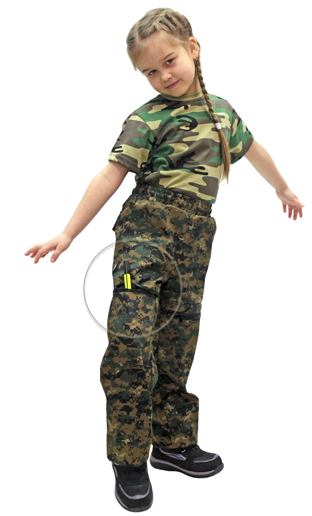 Брюки детские Юниор цв.Цифра Нато