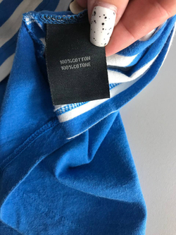 Футболка Camomilla в морском стиле, маркировка S, визуально на 44 размер