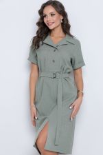 Платье Успех (оливка) Diolche (Акция)