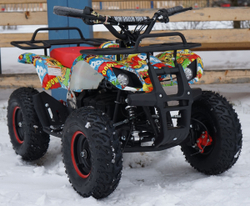 Электро-мотовездеход квадроцикл MOTAX Mini Grizlik Х-16 1000W Big Wheel (Бомбер)
