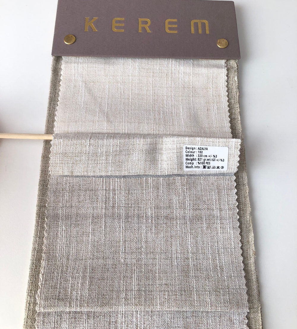 Портьерная ткань Kerem арт. Azalya (высота 320 см, Турция)