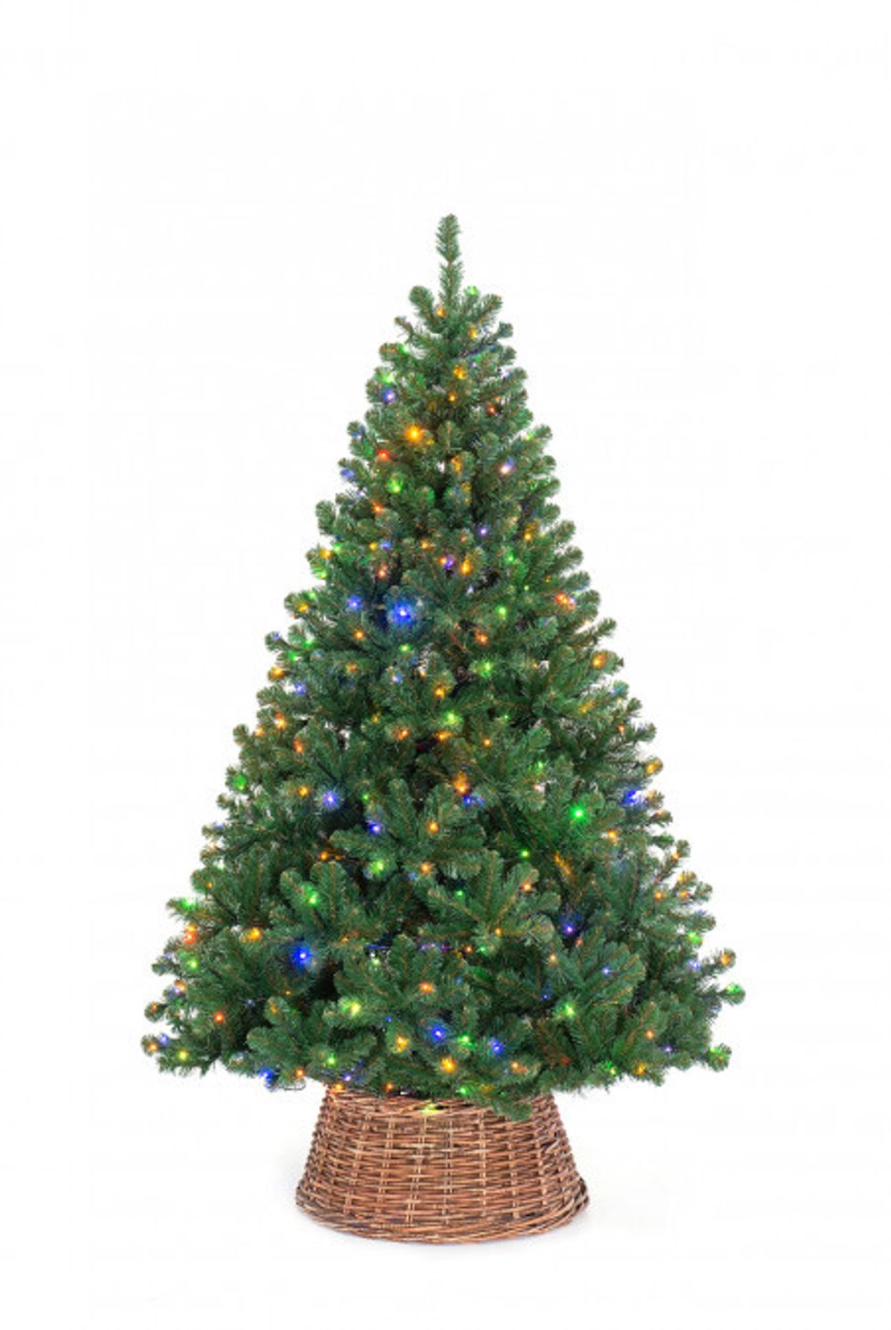 Елка с гирляндой 2в1 «Звёздная» (пвх) от 1.8 м до 3 м