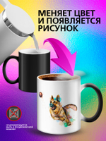 Кружка хамелеон "Пекинес"