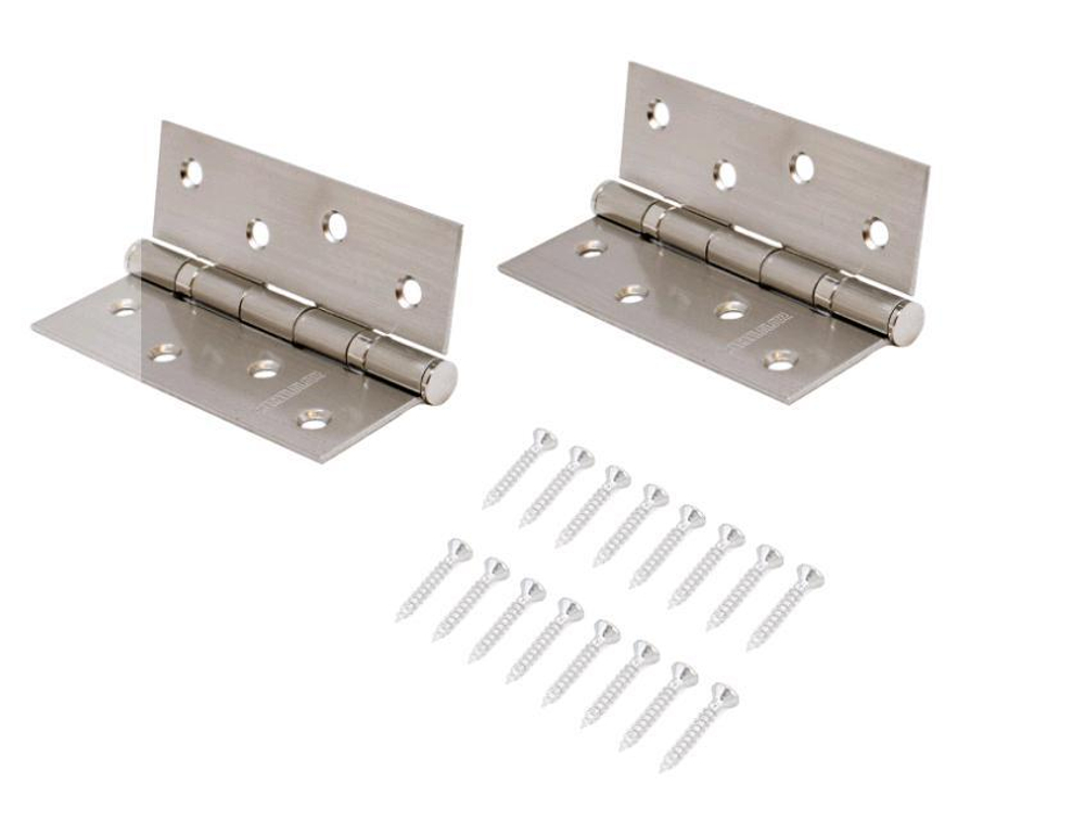 Петля АЛЛЮР  2043  2 подш. 2ВВ-FHP SN  никель (уп. 2шт) 101*76 БЛИСТЕР  /13701