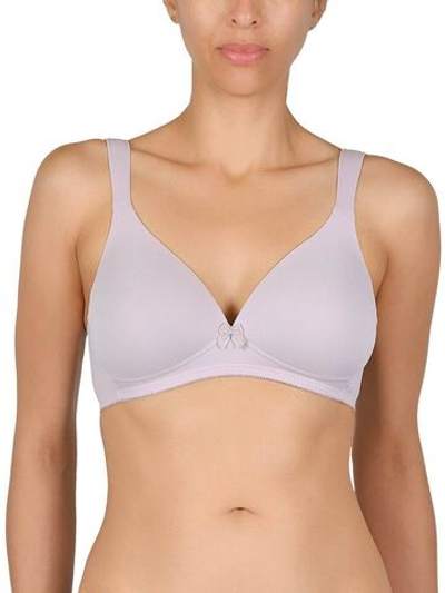 Бескаркасный бюстгальтер с бесшовными формованными чашками на поролоне (Размер: 95A) (Цвет: кремовый)