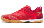 Li Ning Competition Cushioning Slip Resistant Abrasion Resistant Breathable Low top Table Tennis Shoes Men"s Flame Red