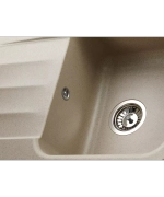 Кухонная мойка Kuppersberg LIRA 1B1D BEIGE фото 3