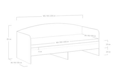 Кровать Crystal (80x200)
