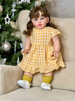 Кукла Реборн мягконабивная 65см в пакете (FA-509)