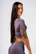 Топ Nebbia Shaping Crop Top FLOW SEAMLESS 499 DARK GREY