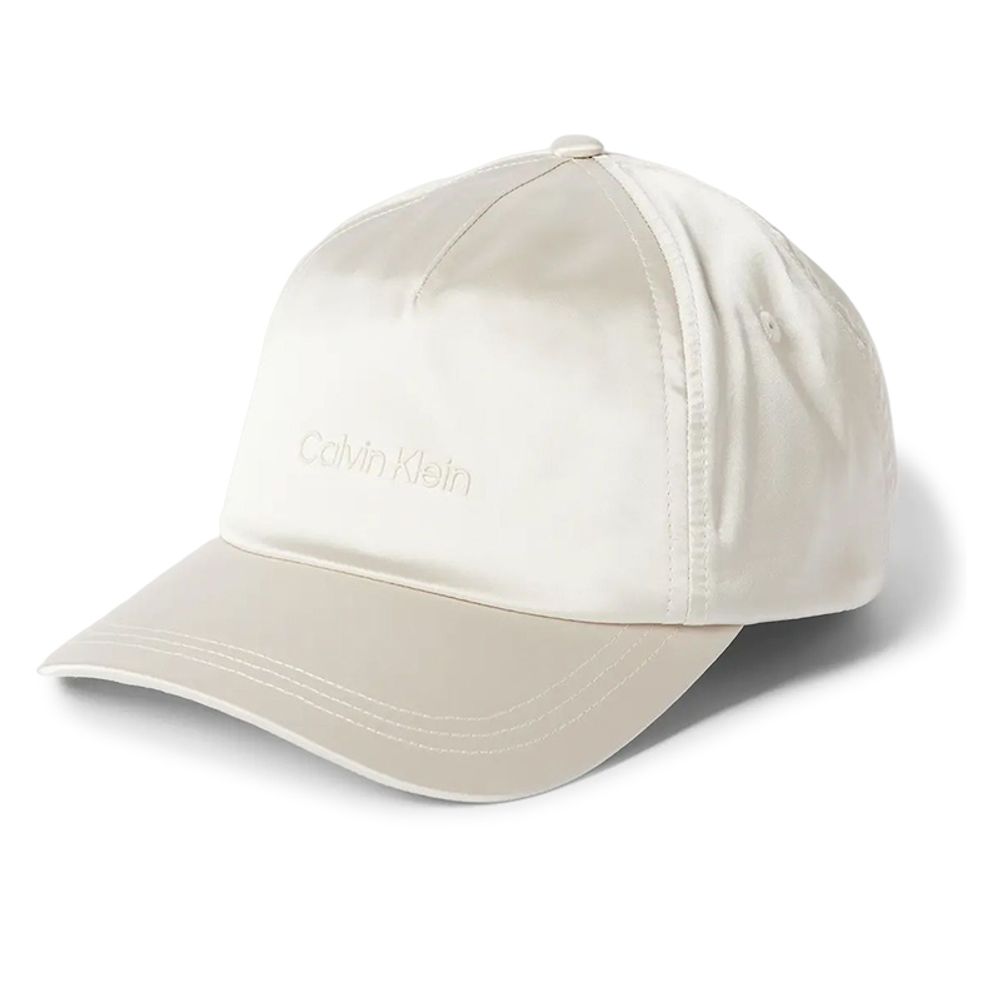 Теннисная кепка Calvin Klein Must Logo Satin Cap - dark ecru