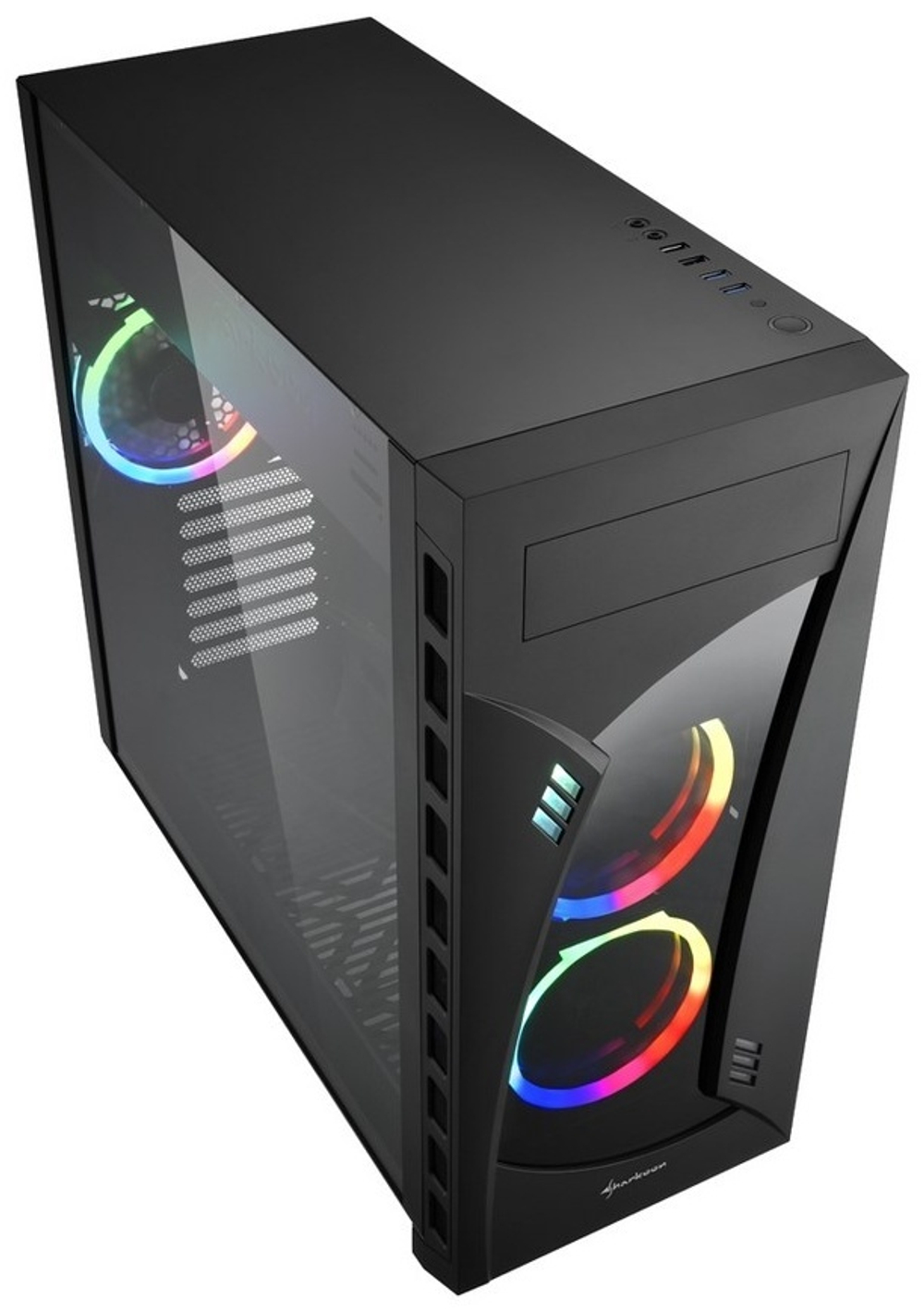 Корпус Sharkoon Night Shark RGB черный