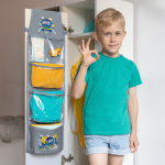 Кармашки для детского сада на липучке. Машинка