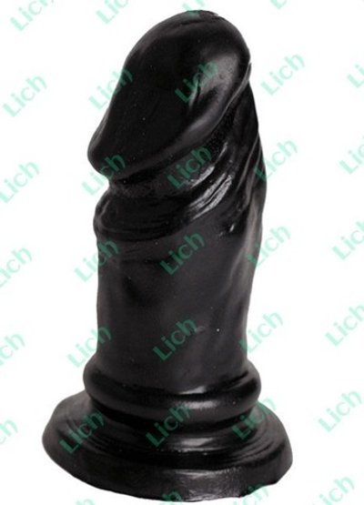 Чёрная пробка в форме фаллоса