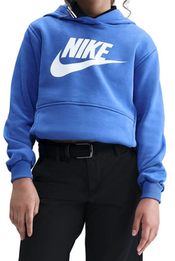 Детская теннисная толстовка Nike Kids Sportswear Club Fleece Hoodie - comet blue/white
