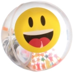 Мяч 6,5 см «Смайлики» (попрыгун с водой и подсветкой) СТИКЕР НА ВЛОЖЕНИЕ