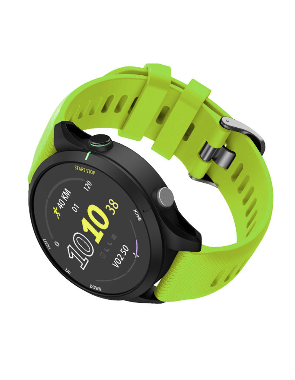 Ремешок Quick Release 22 мм силиконовый для Garmin Forerunner 255 / 265 / 745, Venu 2, Vivoactive 4 быстросъемный (лайм)