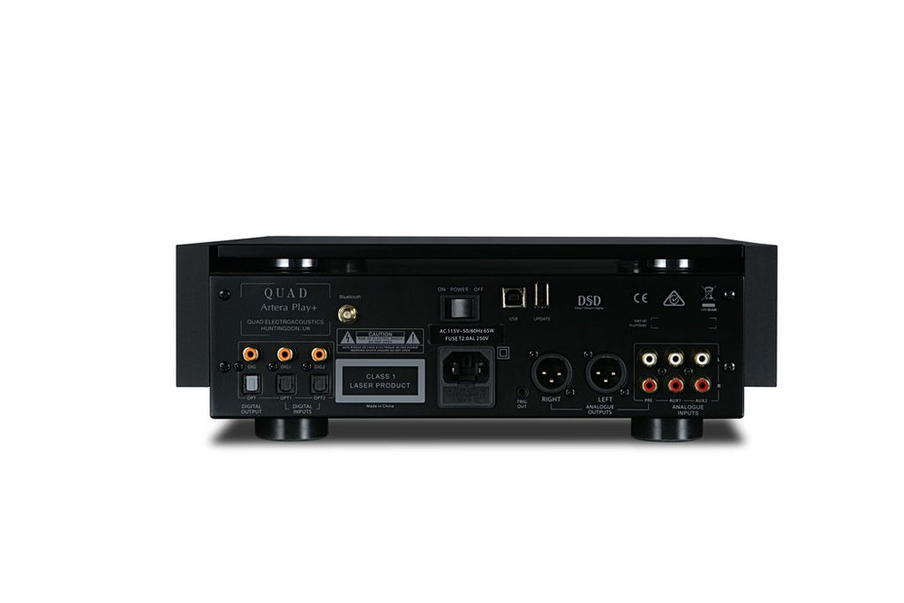 CD проигрыватель с ЦАП и предварительным усилителем Quad Artera Play+, серебристый
