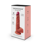 Фаллоимитатор с присоской реалистичный телесный 20 см