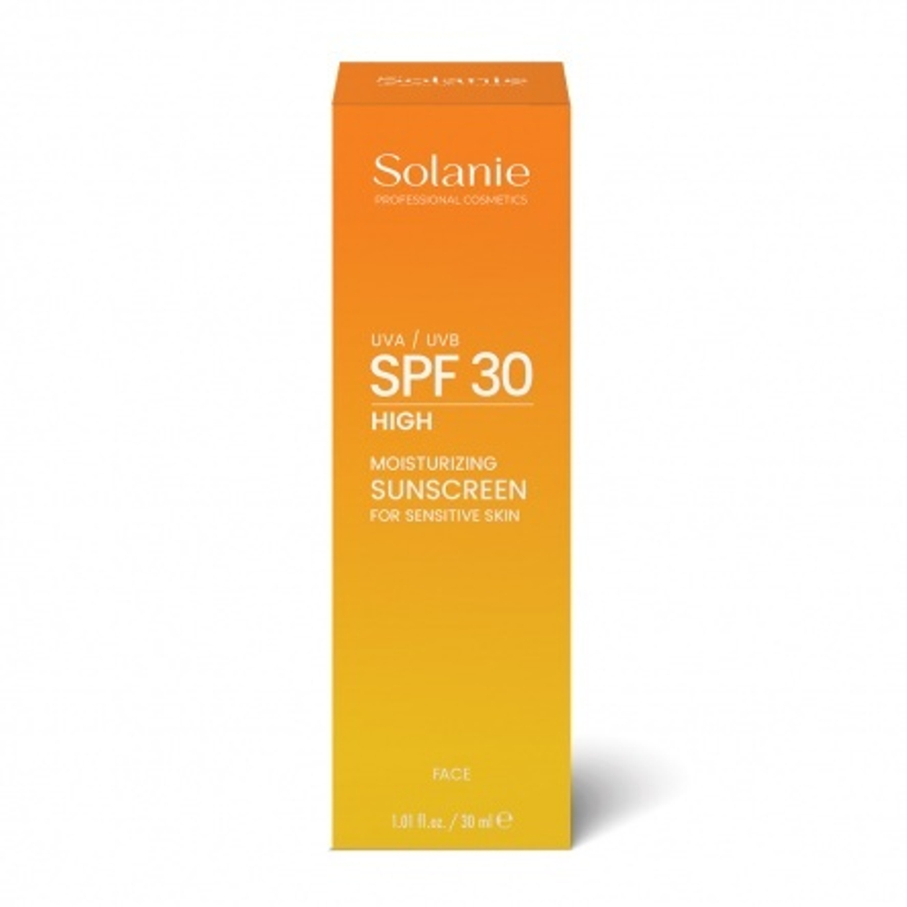 Крем-флюид солнцезащитный для чувствительной кожи SO FINE Moisturizing Sunscreen for sensitive skin - face, 30 мл