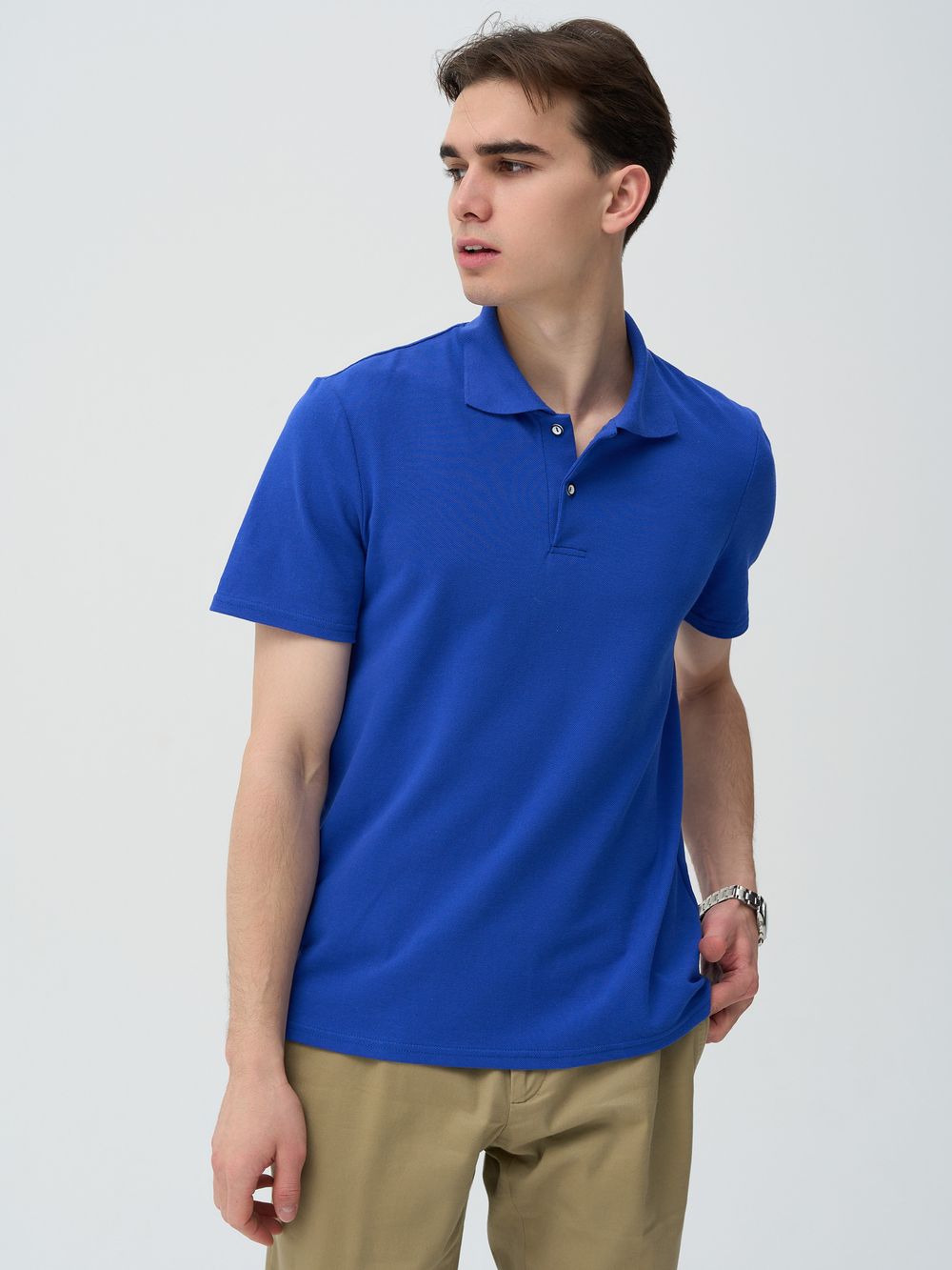 С-560-1 Футболка-поло с вышивкой