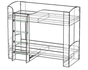 Кровать ЛАВОРО-2   1800-700 /1832*1646*918/ анкор белый / ирис