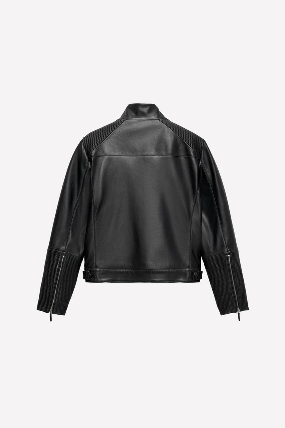 ZARA Х LUDOVIC DE SAINT SERNIN КОЖАНАЯ КУРТКА, ЧЕРНЫЙ