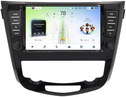 Магнитола для Nissan X-Trail T32, Qashqai J11 2014-2022 (климат, рамка большая с кнопками) - Teyes CC4L монитор 9" IPS на Android 14, Snapdragon 662, CarPlay, 4G SIM-слот