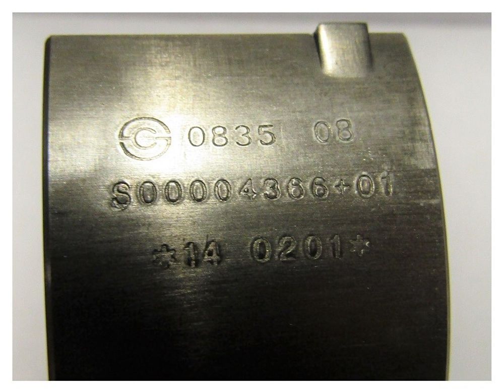 Вкладыши шатунные SDEC SC7H230D2; TDS 120,155 6LTE (комплект из 2 шт.)/Big-end Bearing (S00016936+01)