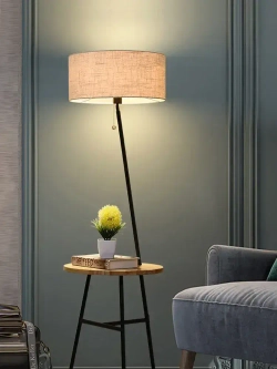 Торшер напольный светильник со столиком