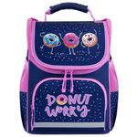 Ранец ПИФАГОР BASIC, 1 отделение, 3 кармана, эргономичная спинка, "Comic donuts", 35х28х18 см, 273137