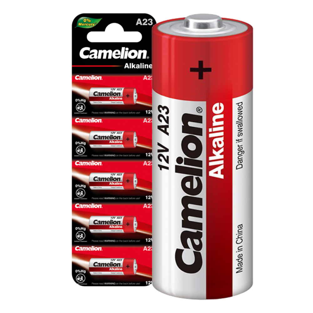 Элемент питания алкалиновый A23/LR23A 12В Mercury Free A23-BP5 для пультов сигнализаций BL-5 (блист.5шт) Camelion 12828 Элемент питания алкалиновый A23/LR23A 12В Mercury Free A23-BP5 для пультов сигнализаций BL-5 (блист.5шт) Camelion 12828