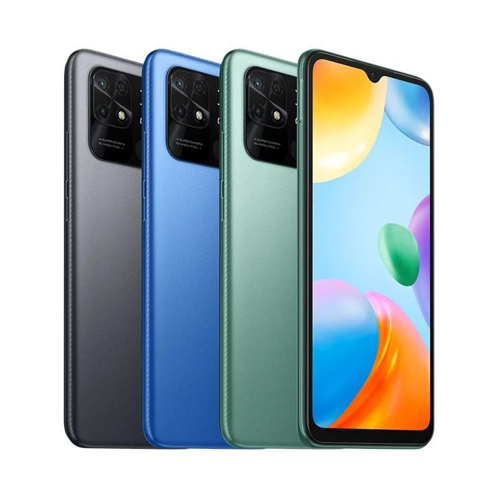 Смартфон Xiaomi Redmi 10C 4/128 ГБ NFC, синий