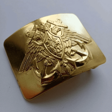 Бляха «ВМФ с якорями» латунь, зол.