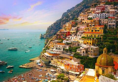 Алмазная мозаика 30х40см. "Амальфитанское побережье" без подрам. (Арт. SF30006)