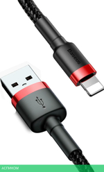 Кабель Baseus Cafule 1m Red/Black (CALKLF-B19)